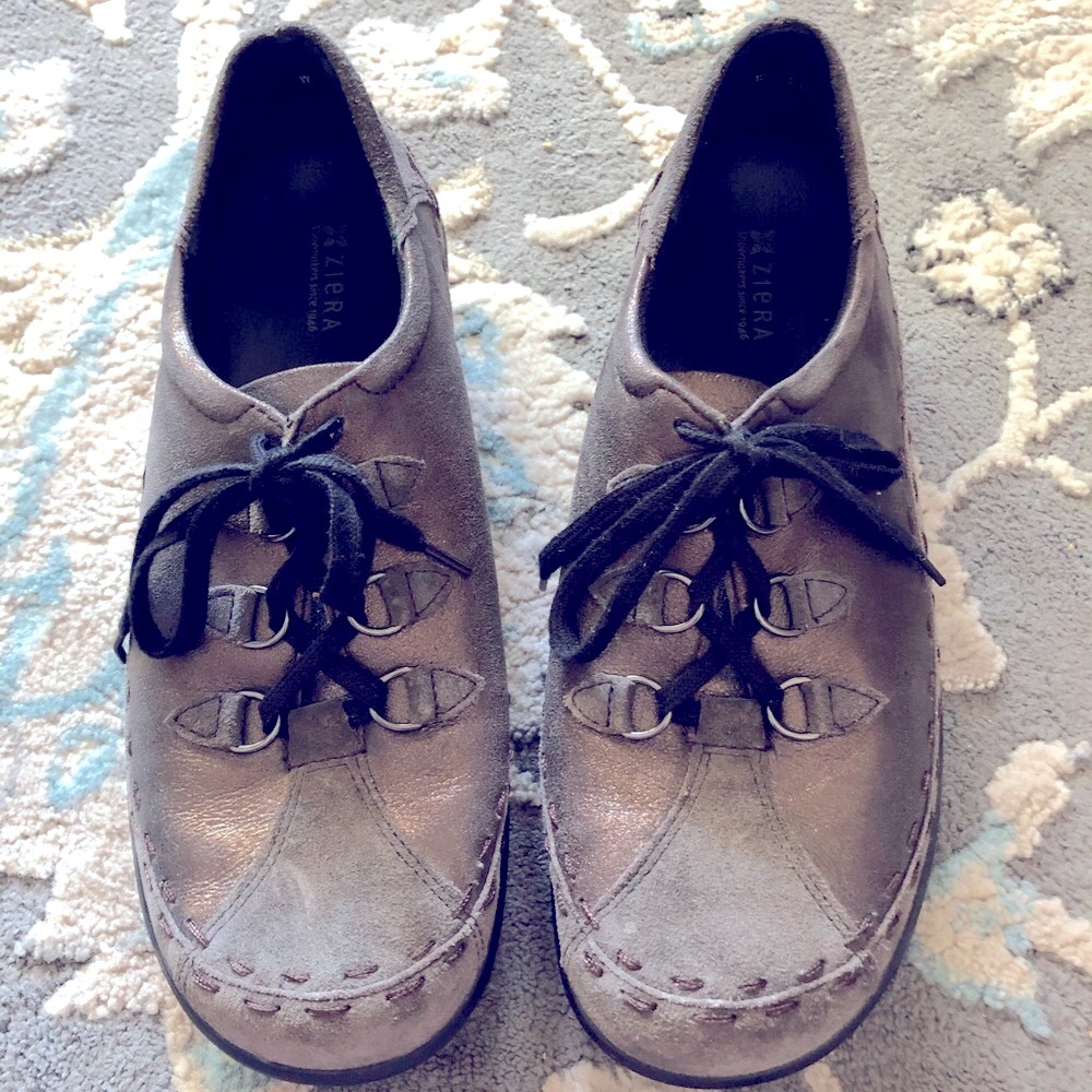 Ziera brown comfort walking shoes